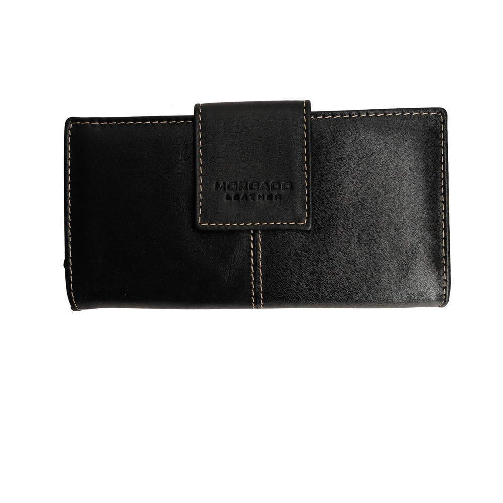 LE PORTEFEUILLE ANAIS DE MORGADO PIEL COULEUR NOIR 18 X 10 X 3 CM - Photo N°1
