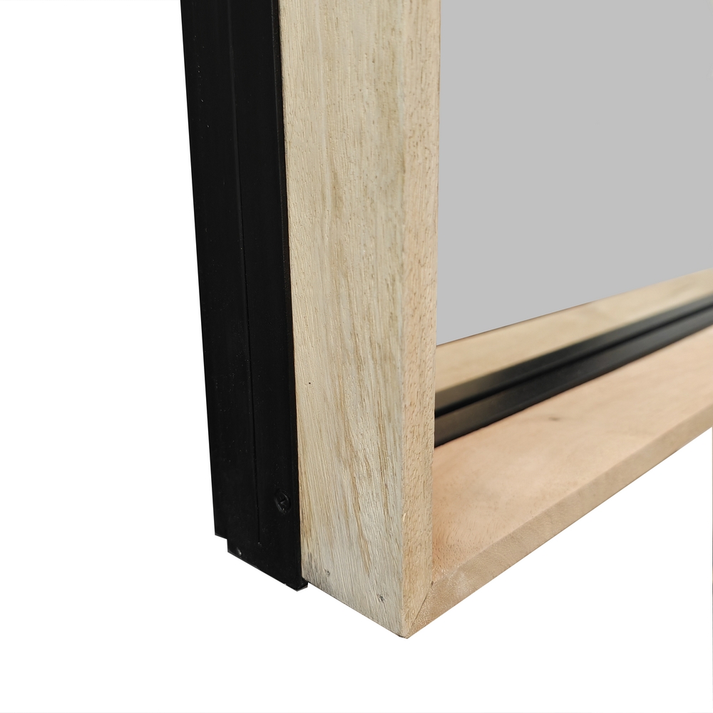 MIROIR SALLE DE BAIN MODELE IPN MANGUIER ET METAL   120 X 80 X 12 CM - Photo N°3