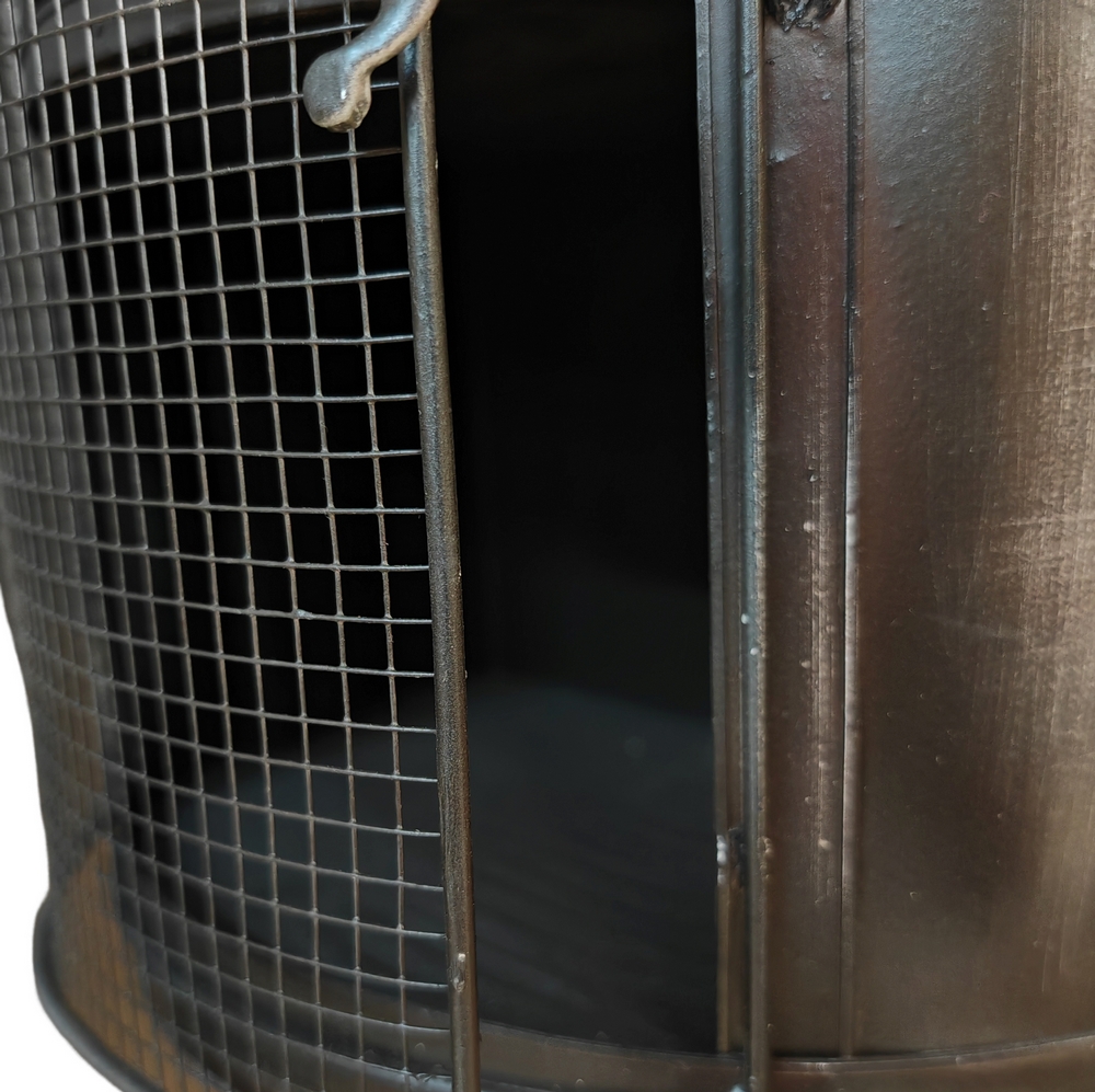 ETAGERE DEMI BOUTEILLE PORTE GRILLAGEE  27 X 64 X 18 CM - Photo N°3