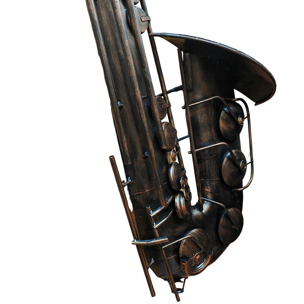 DECORATION MURALE METAL SAXOPHONE 160 CM - Photo N°3