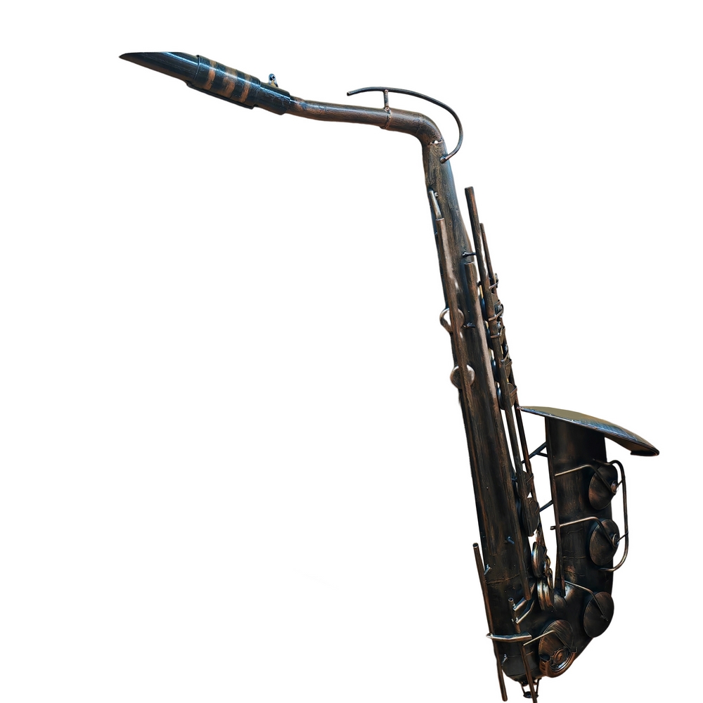 DECORATION MURALE METAL SAXOPHONE 160 CM - Photo N°2