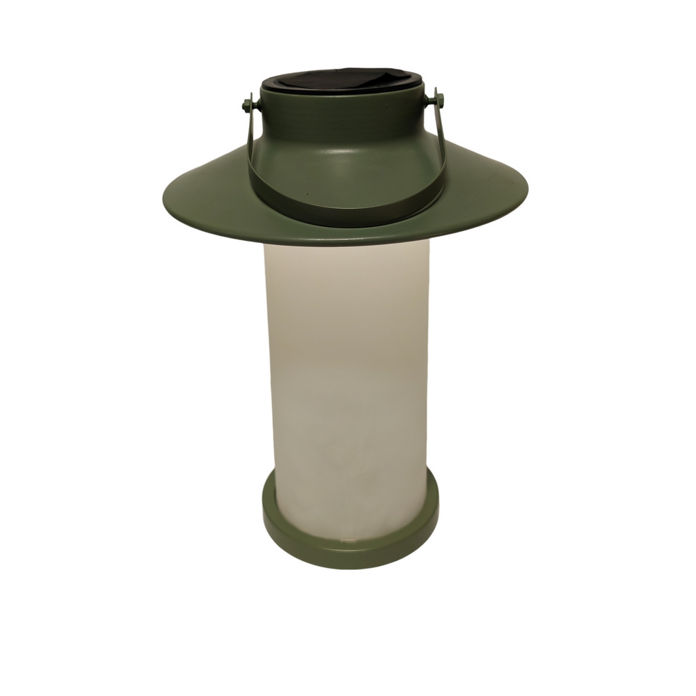 LANTERNE SOLAIRE NORIKO VERTE 27.5 X 19 CM - Photo N°1