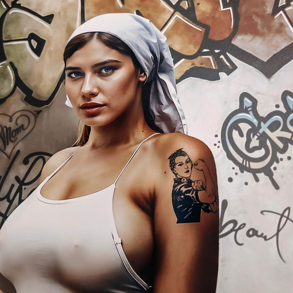 TOILE IMPRESSION A GRANGER LA LAITIERE MILKYGIRL 72 X 92 x 3 CM - Photo N°6