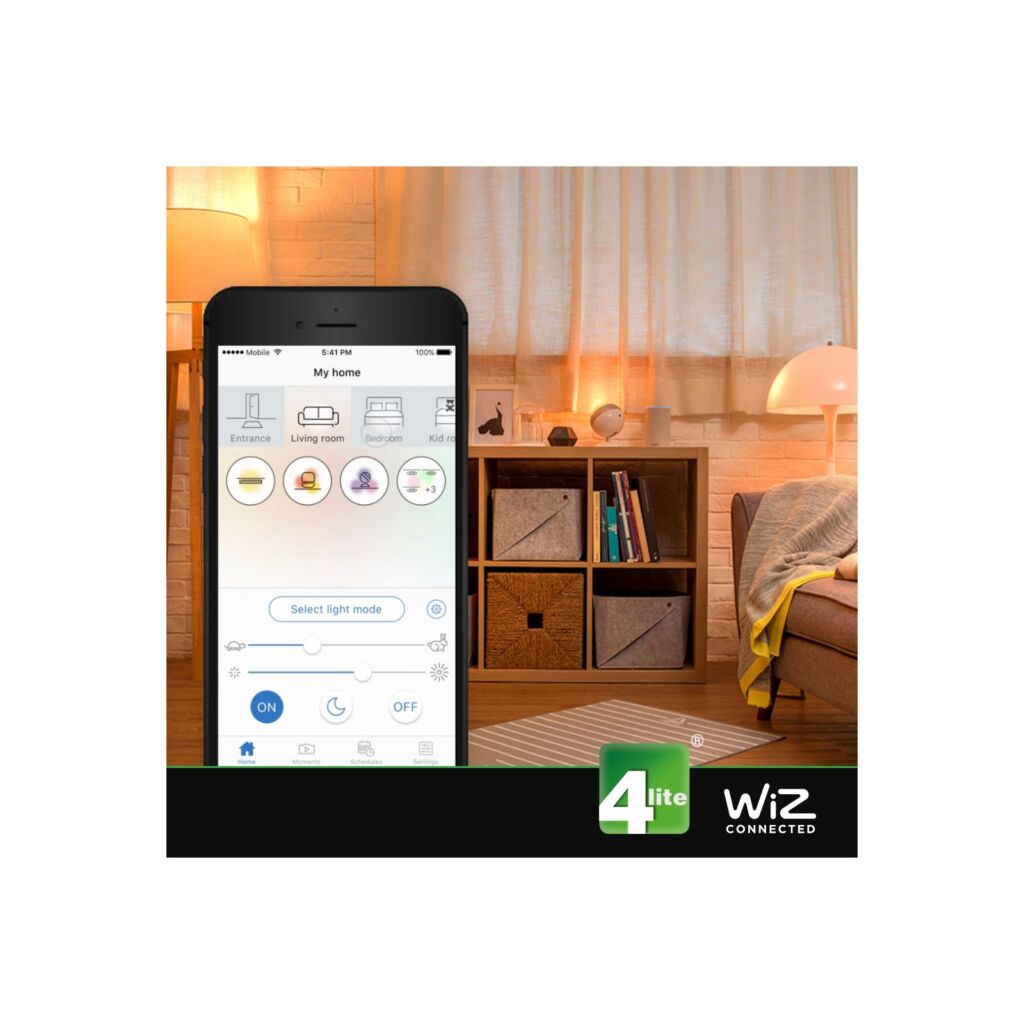 AMPOULE LED WIZ SMART WIFI 9 W - E27 BLANC CHAUD 806 LM - Photo N°4