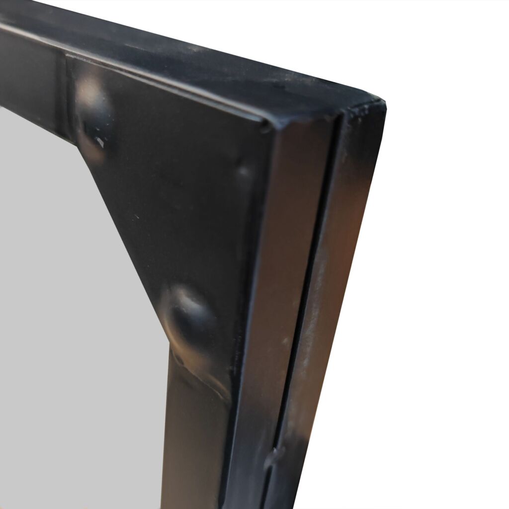 MIROIR INDUSTRIEL 5 VANTAUX EN METAL NOIR 137 X 2 X 90 CM - Photo N°4