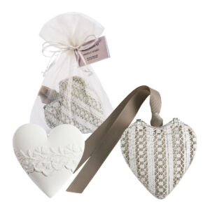 BOITE COEUR ET DECOR PARFUME VANILLE DOREE