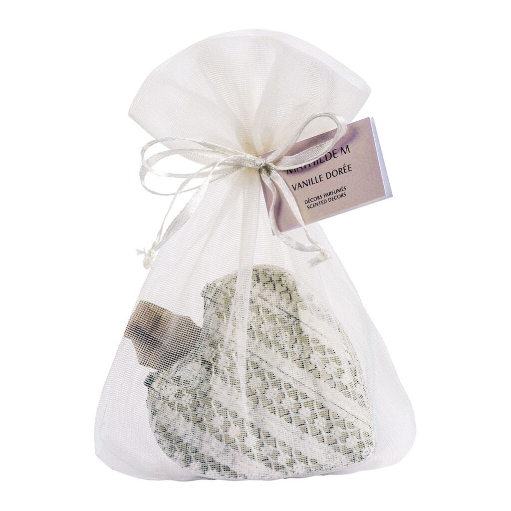 BOITE COEUR ET DECOR PARFUME VANILLE DOREE - Photo N°2