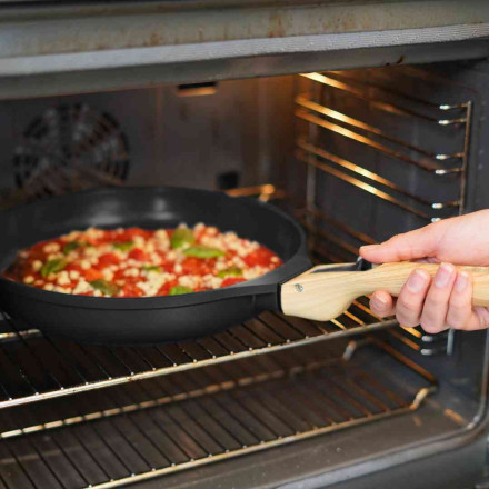 POELE POIGNEE AMOVIBLE NOIR GRAPHITE SANS POIGNEE 24 cm - Photo N°3