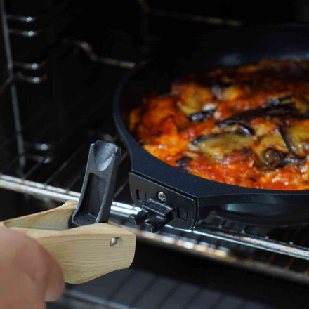 POELE POIGNEE AMOVIBLE NOIR GRAPHITE SANS POIGNEE 24 cm - Photo N°2