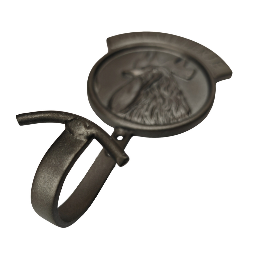 PATERE VOLAILLERIE DECOR COQ METAL COULEUR ACIER 10 X 17 X 5 CM - Photo N°2