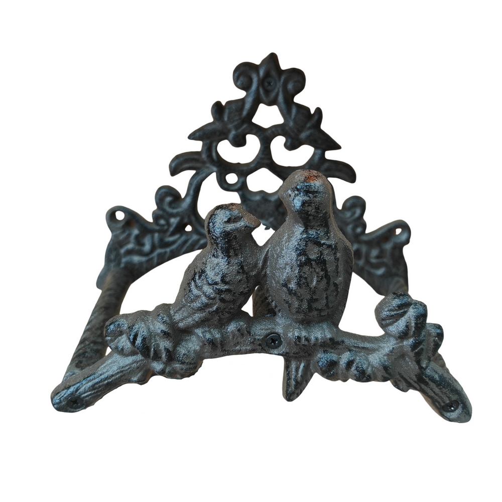 SUPPORT TUYAU D ARROSAGE FONTE OISEAUX 22 X 17 X 13 CM - Photo N°2