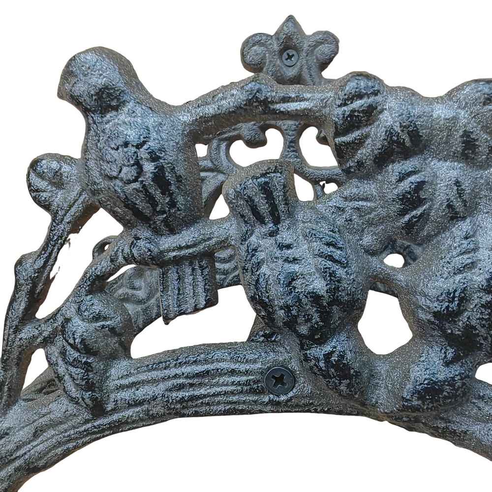 SUPPORT TUYAU D ARROSAGE FONTE OISEAUX 22 X 17 X 13 CM - Photo N°2