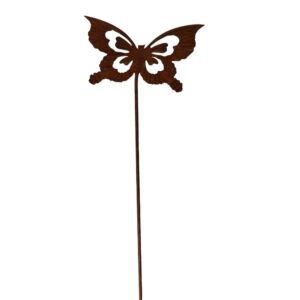PIQUE DE JARDIN PAPILLON METAL ROUILLE 16 X 96.5 CM
