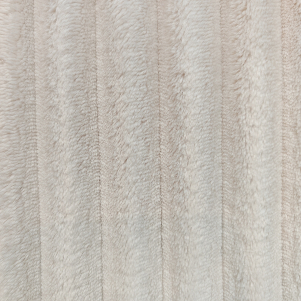 POUF LIZARD BILLES POLYSTYRENE VELOURS GROSSES COTES TILLIA BLANC 45 X 40 X 45CM - Photo N°2