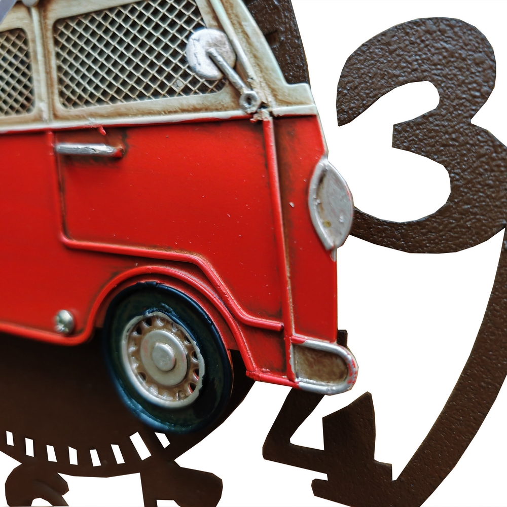 HORLOGE DECOR VAN EN RELIEF 34 X 3.5 X 34 CM - Photo N°3