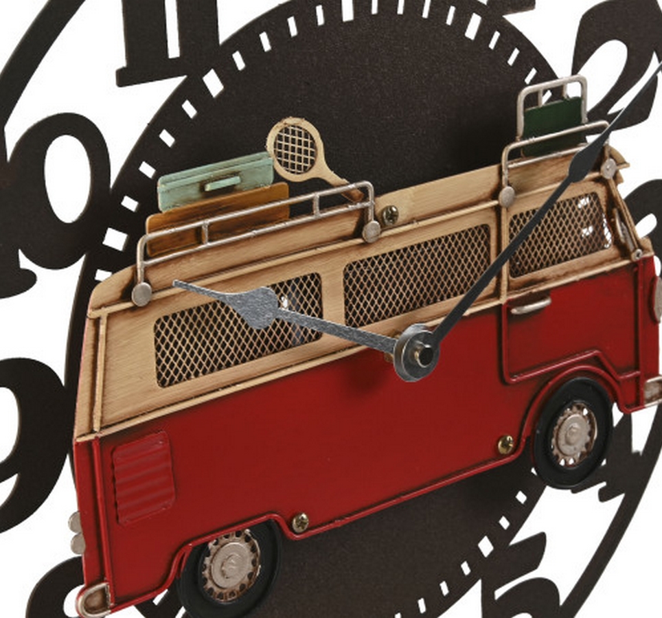 HORLOGE DECOR VAN EN RELIEF 34 X 3.5 X 34 CM - Photo N°2