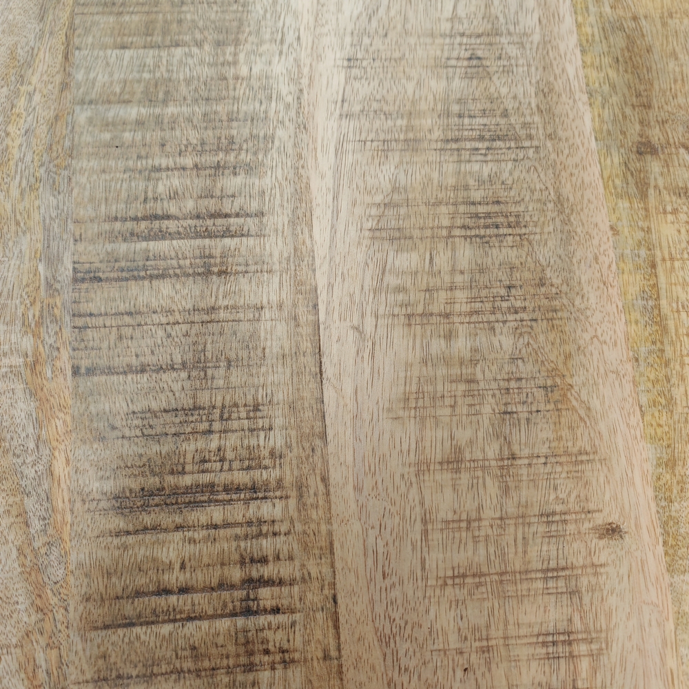 TABLE MANGE DEBOUT EN MANGUIER ET PIEDS METAL NOIR 150 X 80 X 94 CM - Photo N°3