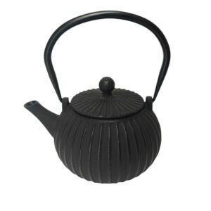 THEIERE FER FONTE ET INOX 1 L NOIRE 18.5 X 14.7 X 21.5 CM