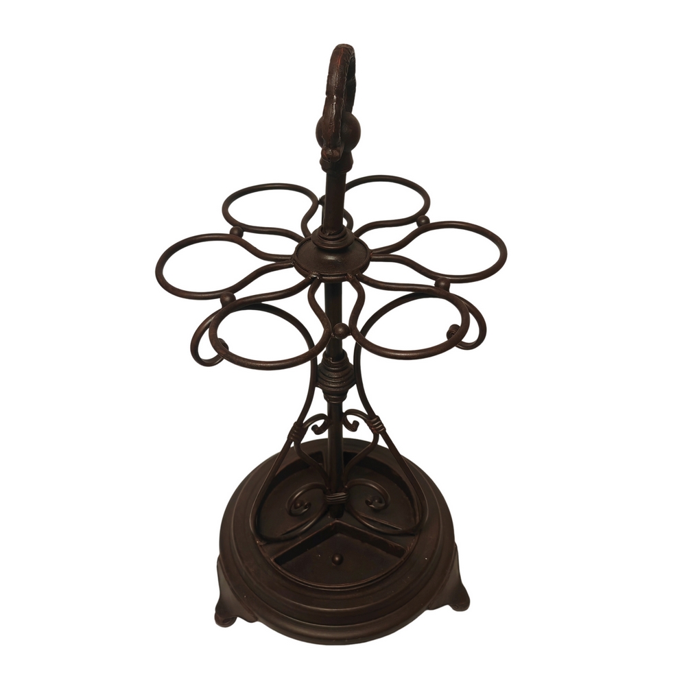 PORTE PARAPLUIE ANTIQUE EN FER FORGE 37 X 75 X 37 CM - Photo N°1