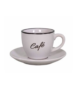 TASSE EXPRESSO BISTRO CAFE BLANCHE 11 x 6.5 x 11 cm