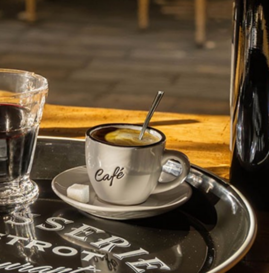 TASSE EXPRESSO BISTRO CAFE BLANCHE 11 x 6.5 x 11 cm - Photo N°2