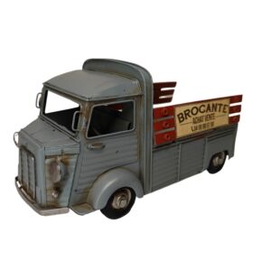 CAMION DE BROCANTE ANCIEN TUBE CITROEN  METAL 28 X 16 X 21 CM