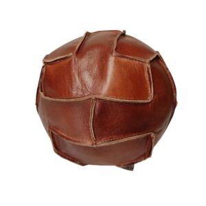 BALLON DE FOOT CUIR VINTAGE DECO CHARME