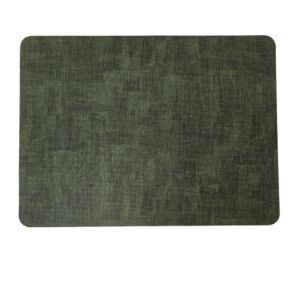 SET DE TABLE PLASTIQUE SOUPLE REVERSIBLE KAKI ET HAVANE 33 X 44.5 CM