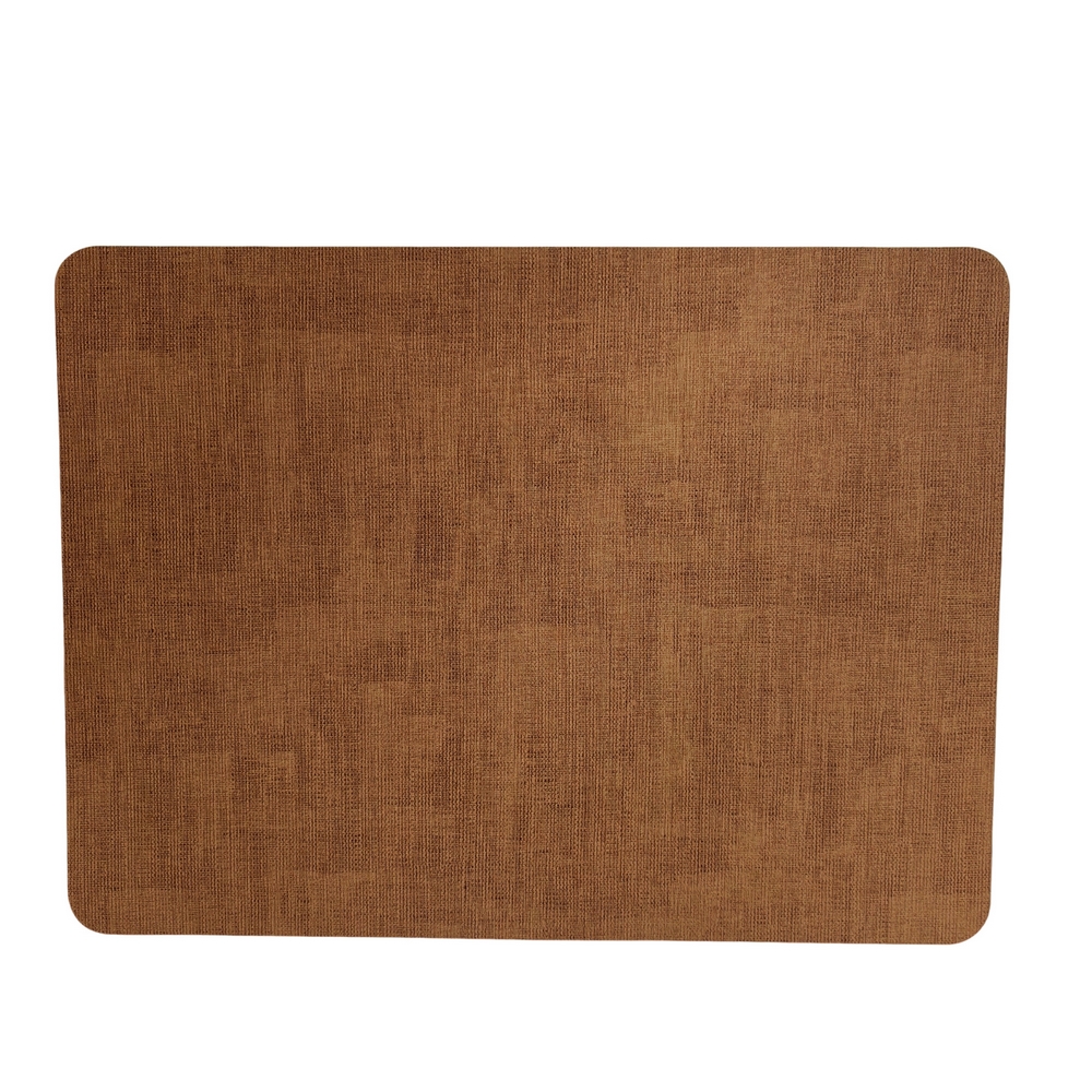 SET DE TABLE PLASTIQUE SOUPLE REVERSIBLE KAKI ET HAVANE 33 X 44.5 CM - Photo N°3