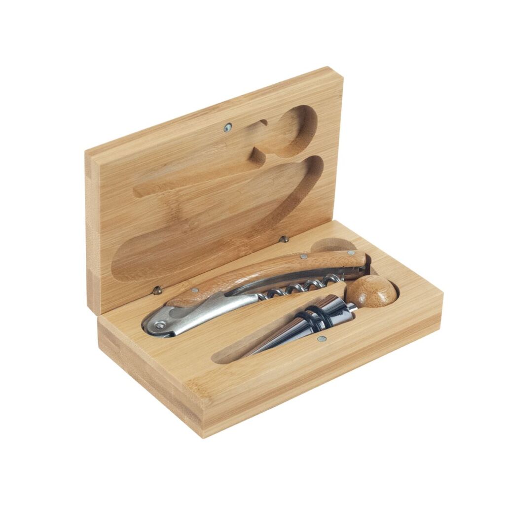 COFFRET TIRE BOUCHONS ET BOUCHON EN COFFRET BOIS 13 X 3 X 8 CM - Photo N°1