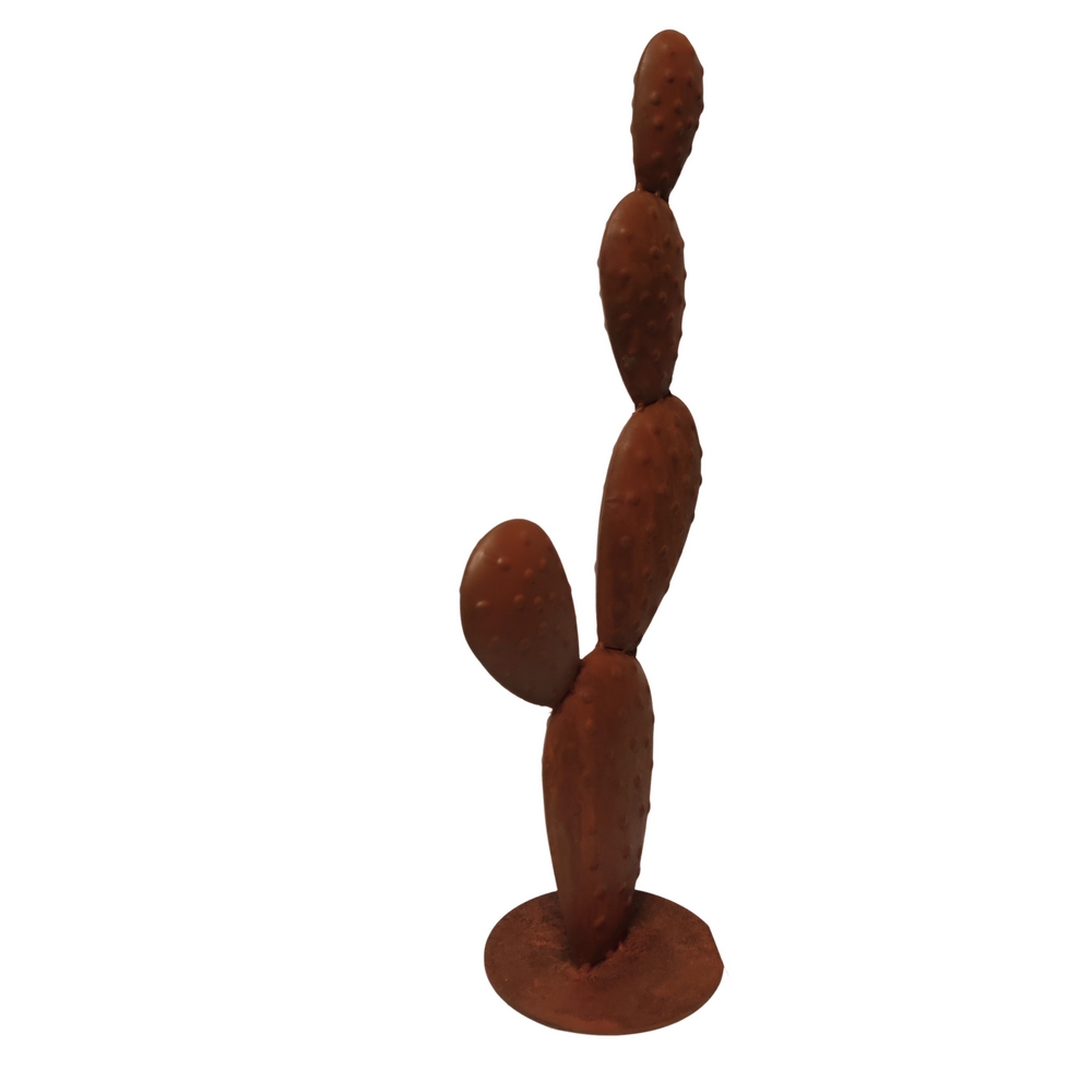 CACTUS EN METAL FINITION ROUILLE 26 x 58.5 x 16 cm - Photo N°3