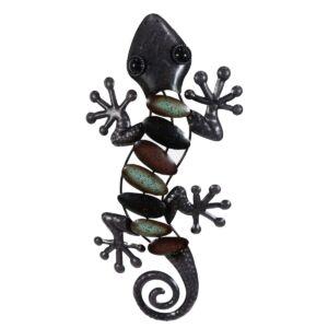 SALAMANDRE MURALE EN METAL  18 x 38 x 2 cm