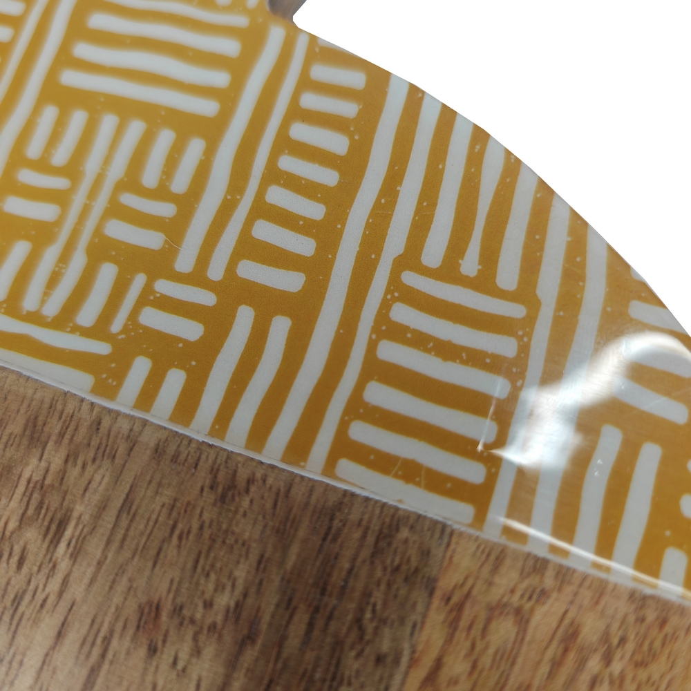 PLANCHE A DECOUPER RONDE EN ACACIA MODELE ATIKA 40 x 30 x 2 cm - Photo N°4