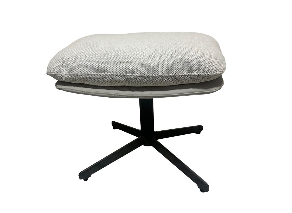 REPOSE PIEDS LOUNGE OEUF TISSU GRIS  - 42 X 40 X 52 CM - Photo N°1