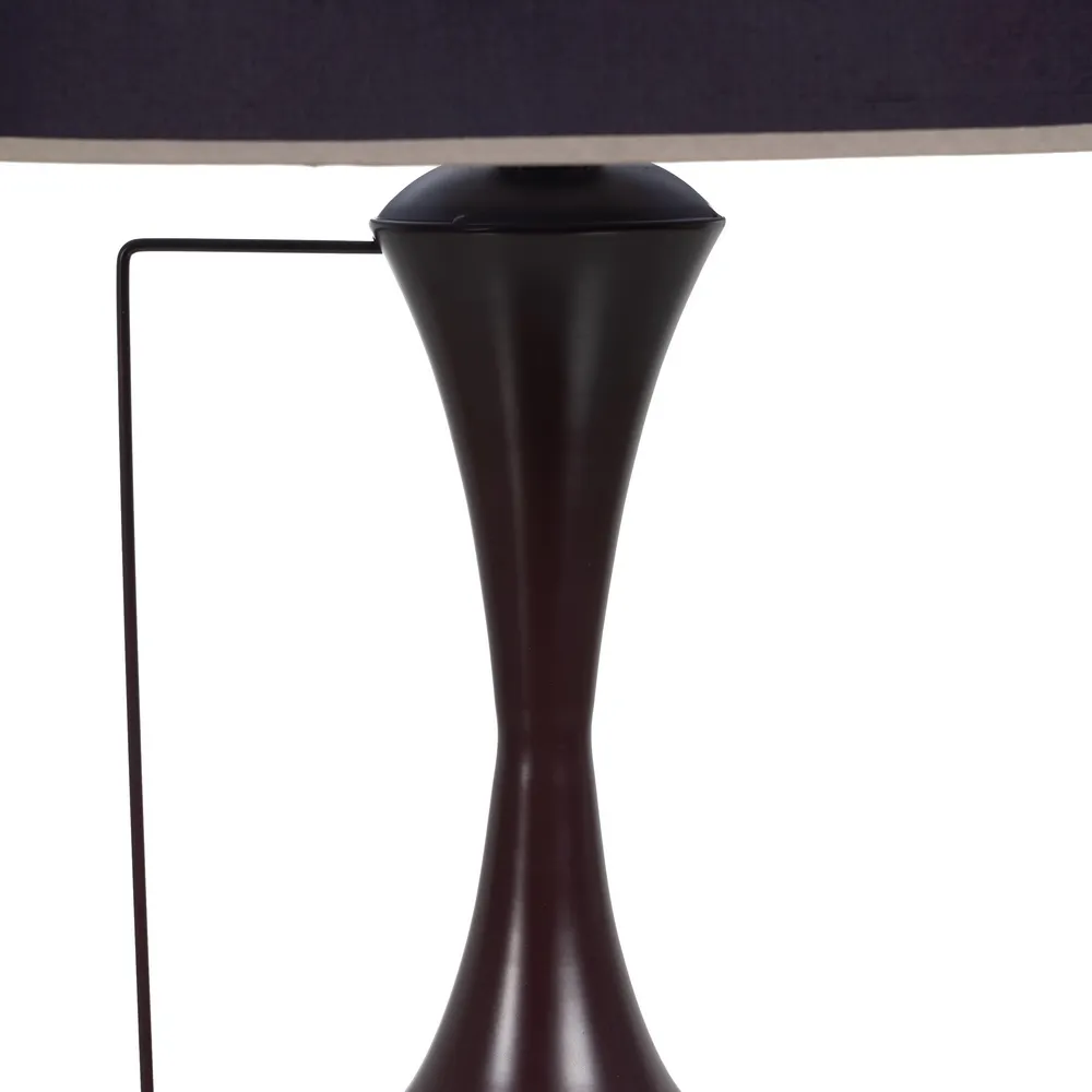 LAMPE METAL MARRON TYPE ETHNIQUE  DIAM 40 CM 60 CM HAUT - Photo N°6