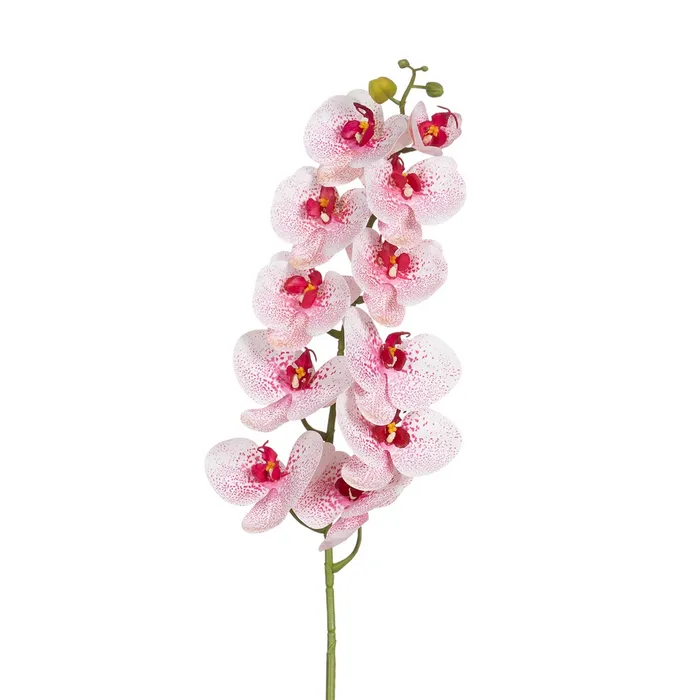 BRANCHE D ORCHIDEE PHALAENOPSIS ROSE 107 CM - Photo N°1