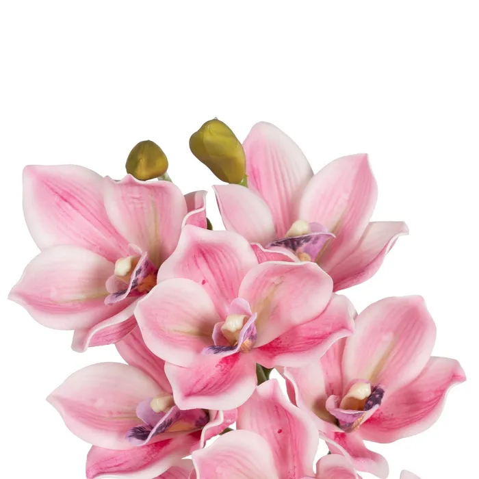 BRANCHE D ORCHIDEE CYMBIDIUM ROSE 71 CM - Photo N°4