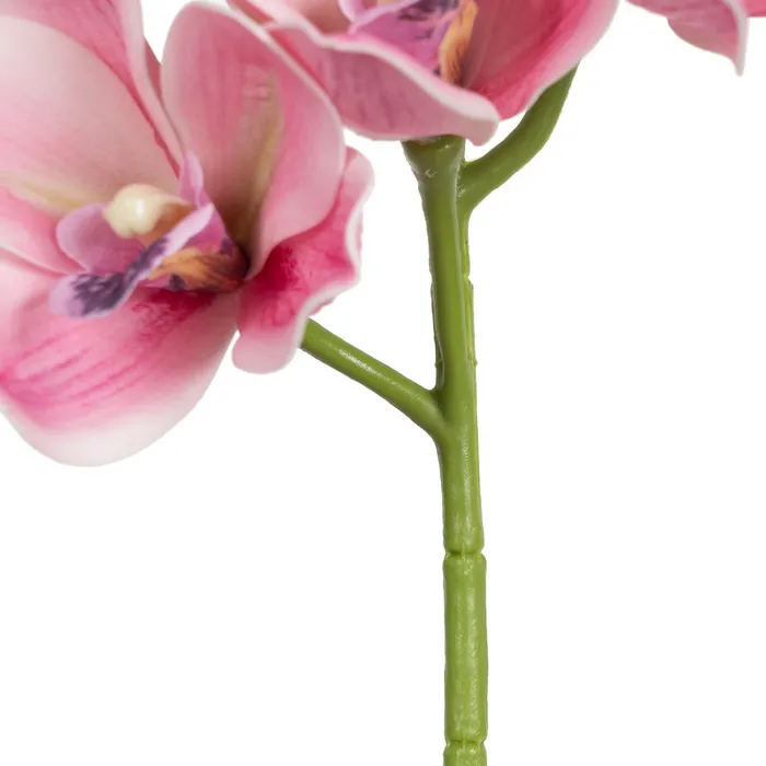BRANCHE D ORCHIDEE CYMBIDIUM ROSE 71 CM - Photo N°2
