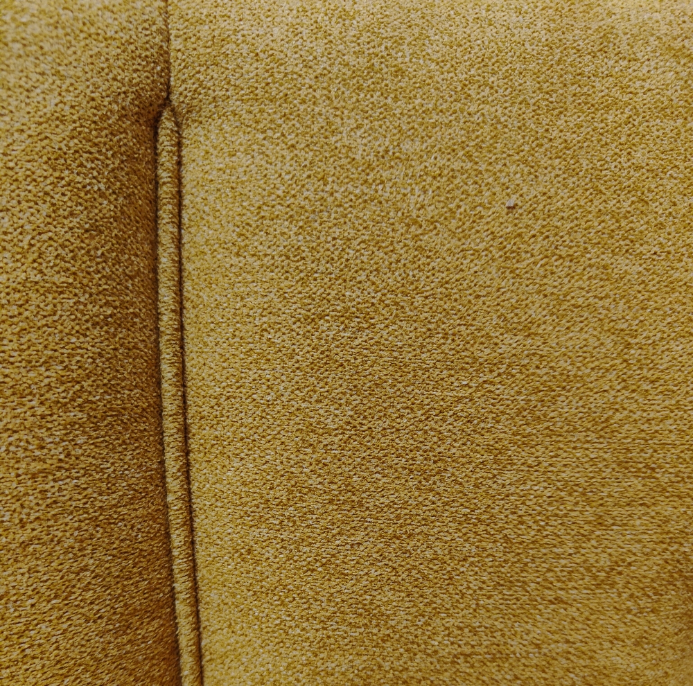 CHAISE A POMPE CAMILLE  METAL NOIR TISSU OR 44 X 89/115 X 57 CM - Photo N°3