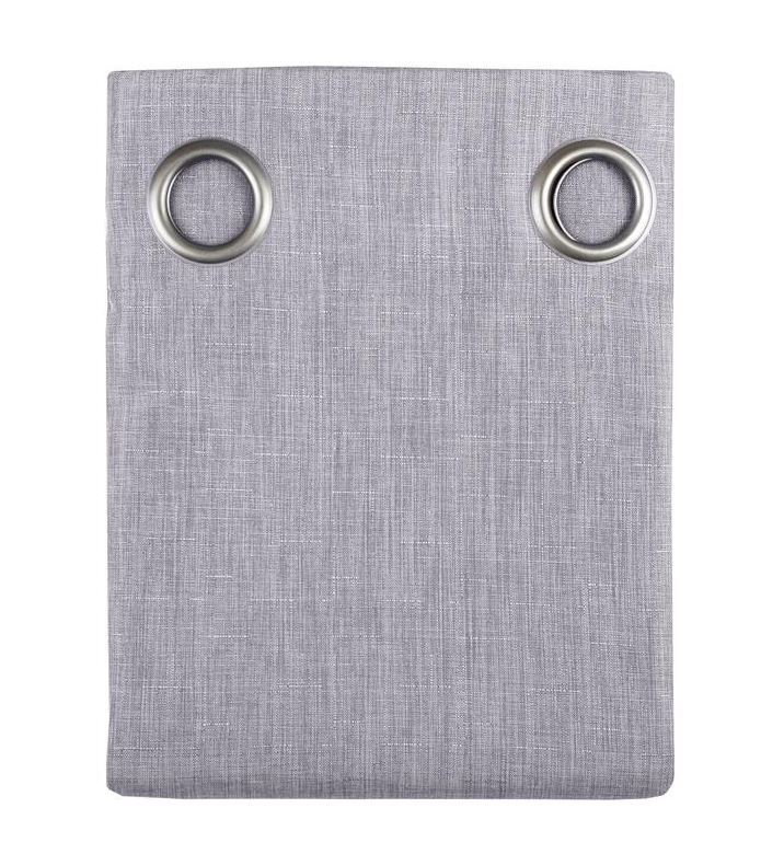 RIDEAU ANNEAUX BEA GRIS 140 X 260 CM - Photo N°2