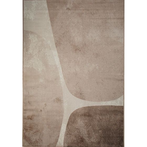 TAPIS DE SOL SOYEUX STONE BEIGE-MARRON 160 X 230 CM - Photo N°7