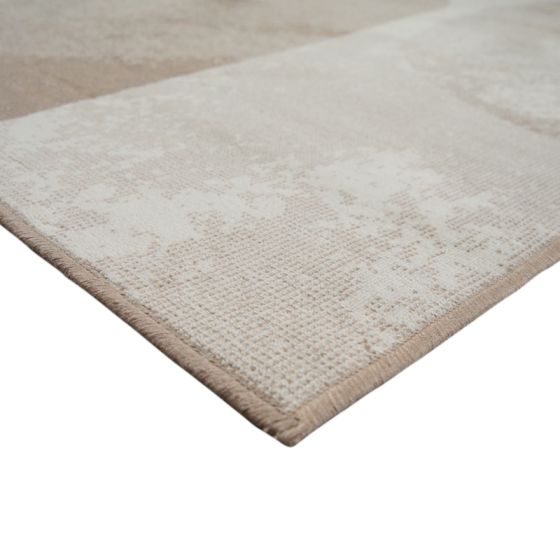 TAPIS DE SOL SOYEUX STONE BEIGE-MARRON 160 X 230 CM - Photo N°5
