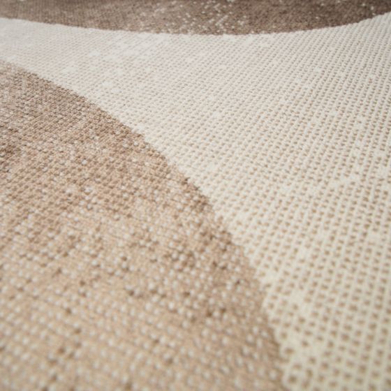 TAPIS DE SOL SOYEUX STONE BEIGE-MARRON 160 X 230 CM - Photo N°4