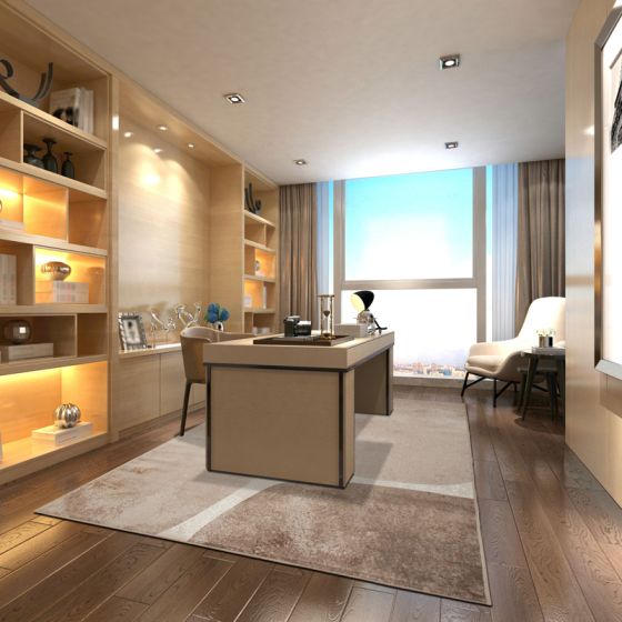 TAPIS DE SOL SOYEUX STONE BEIGE-MARRON 160 X 230 CM - Photo N°3