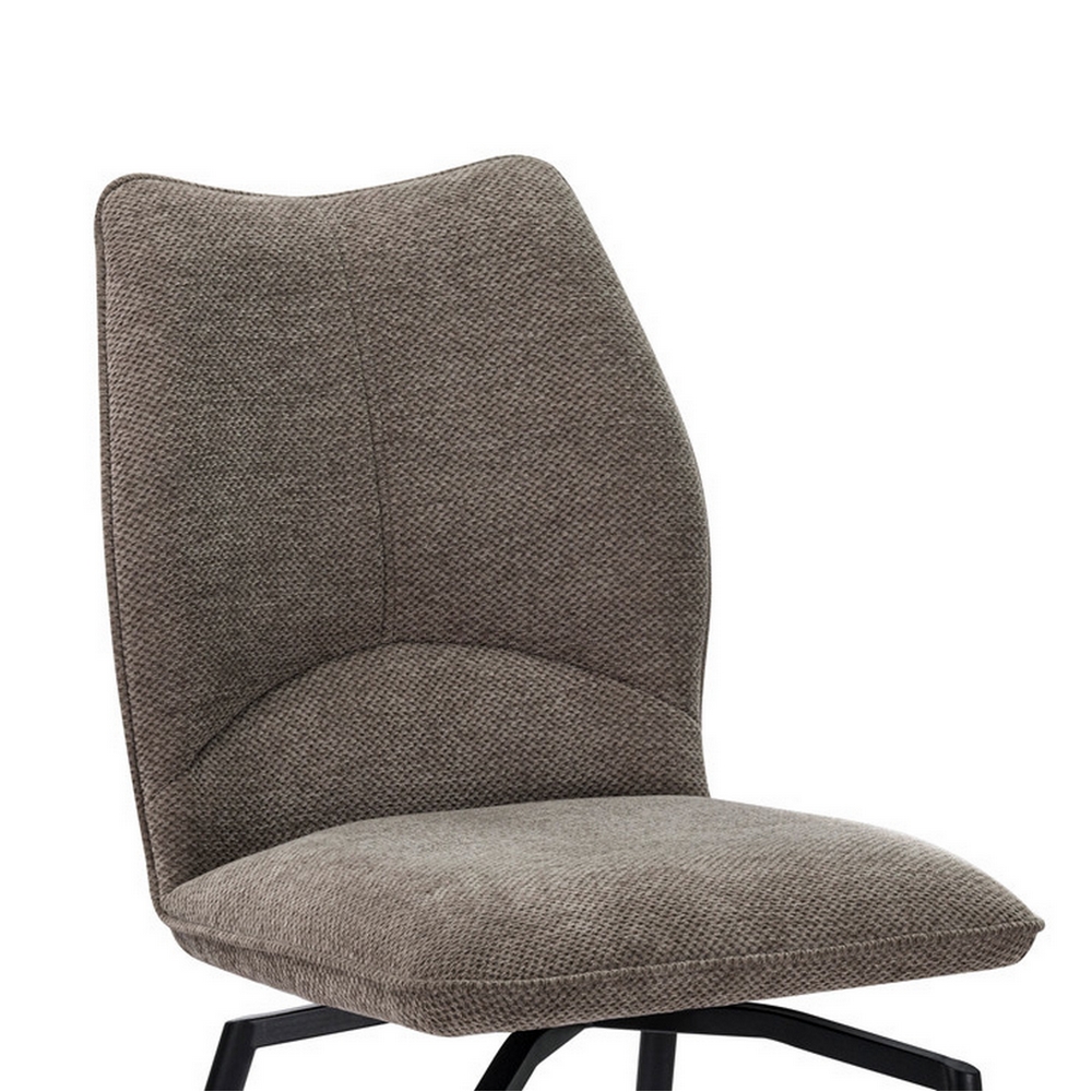 CHAISE LARA PIVOTANTE 180° PIED NOIR TISSU SABLE 45.5 X 89 X 49 CM - Photo N°8