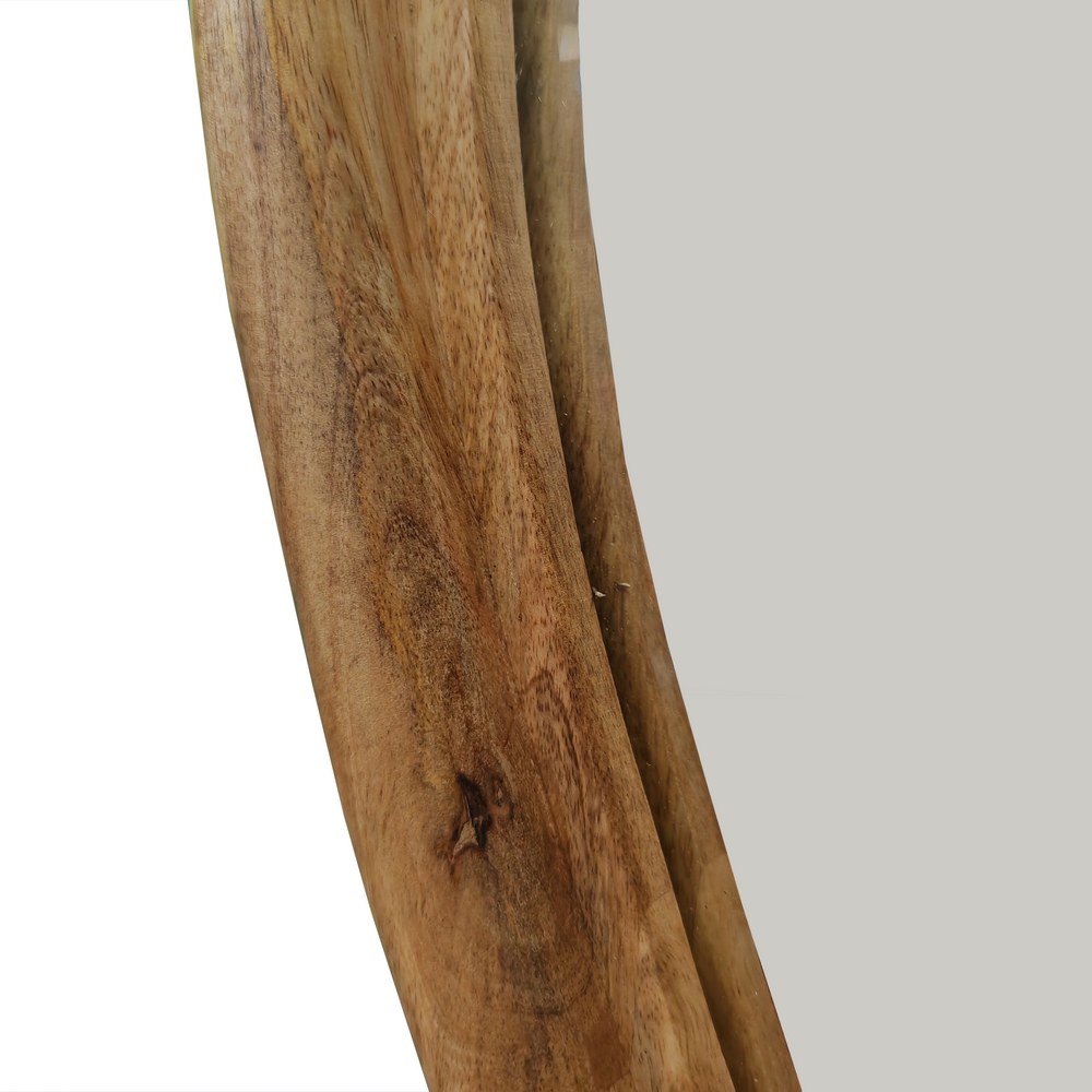 MIROIR EN BOIS WAVY SPIEGEL DE FORME IRREGULIERE  160 X 80 X 4 CM - Photo N°3