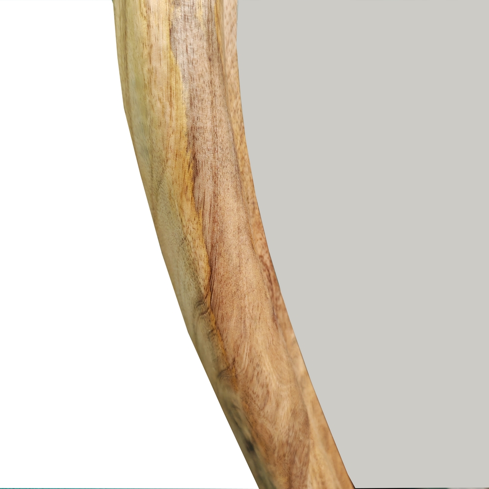 MIROIR EN BOIS WAVY SPIEGEL DE FORME IRREGULIERE  160 X 80 X 4 CM - Photo N°2