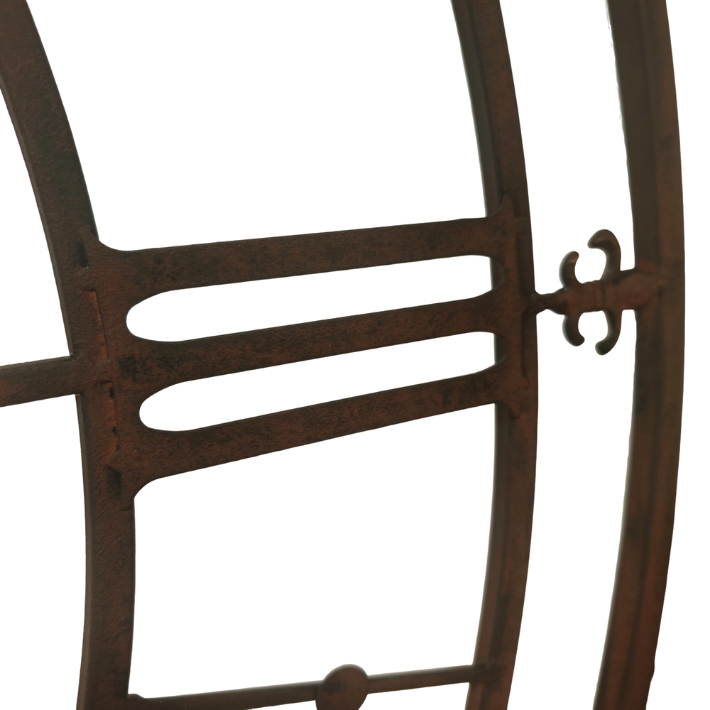 HORLOGE USINE VIEUX FER DIAM 102 CM - Photo N°7