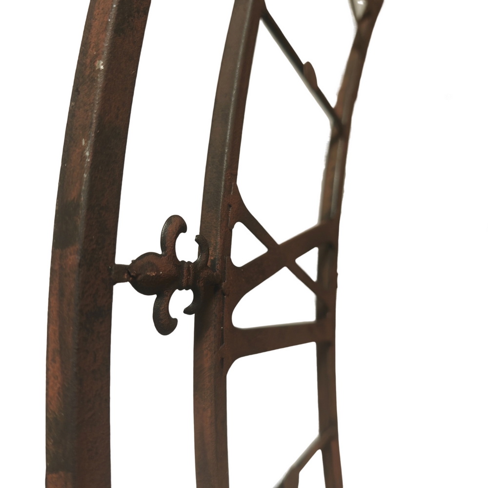 HORLOGE USINE VIEUX FER DIAM 102 CM - Photo N°8