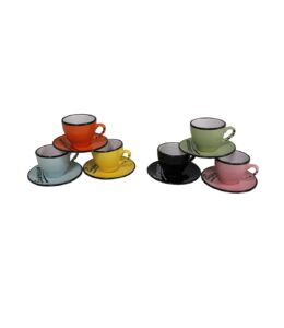 SET DE 6 TASSES ET SOUS TASSES EXPRESSO